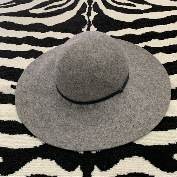 Halogen Wide Brim Wool Floppy Hat Gray - Picture 7 of 10